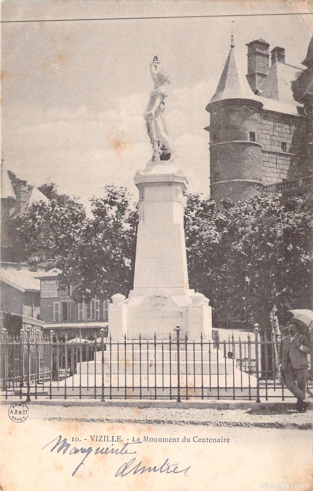 Postales: Postal de Vizille, Francia - El Monumento del Centenario
