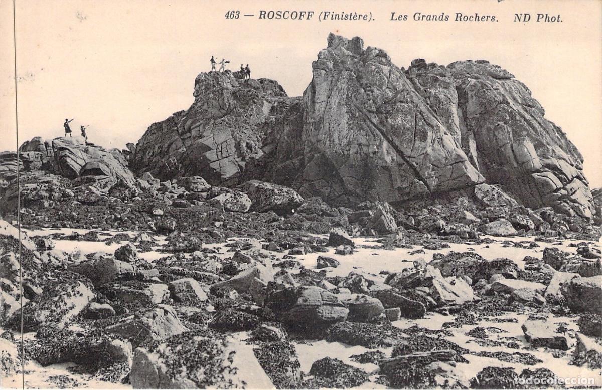 Postales: Postal de Roscoff, Les Grands Rochers, Finist&egrave;re, Breta&ntilde;a