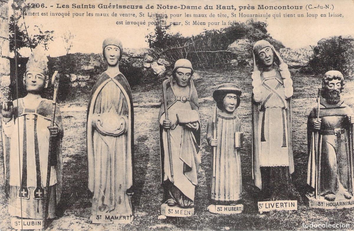 Postales: Postal de los Santos Curadores de Notre-Dame du Haut, Moncontour