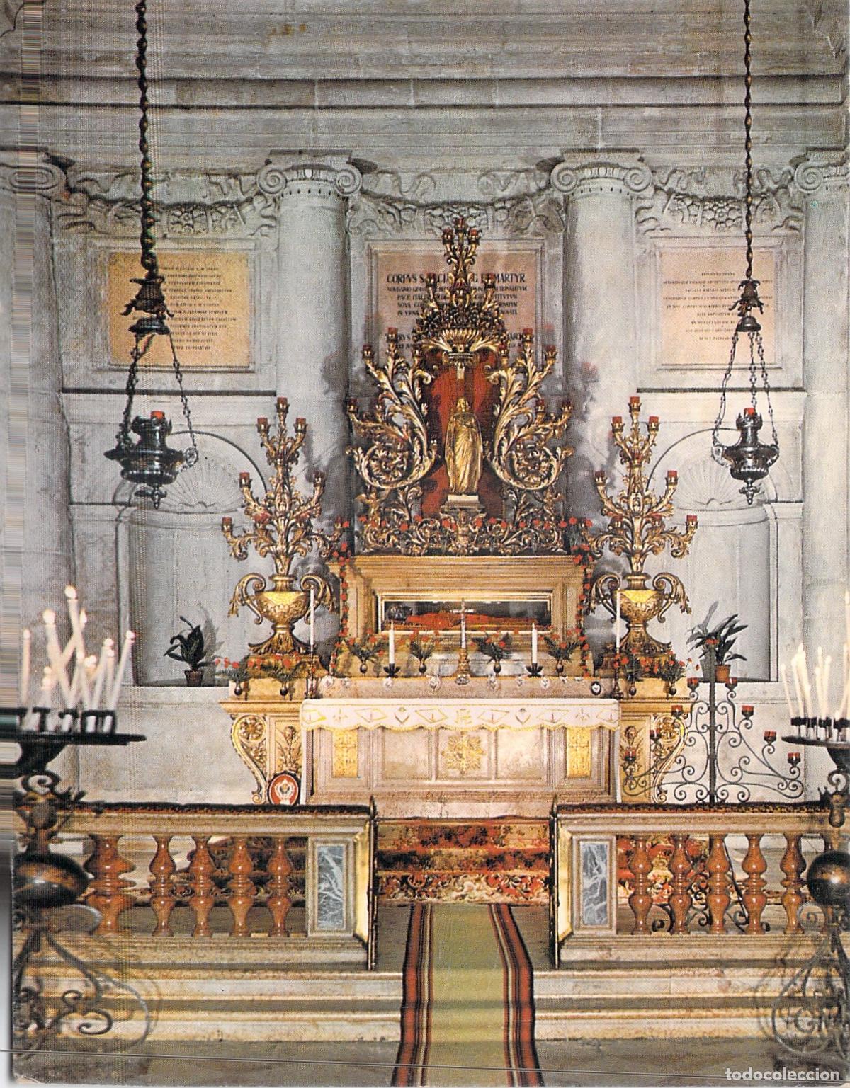 Postales: Postal Venecia: Altar con la Urna de Santa Luc&iacute;a, Iglesia San Geremia