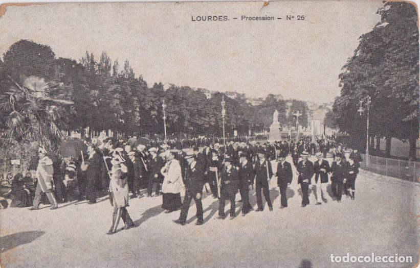 Postales: FRANCIA, LOURDES, PROCESSION - EDITION ALIANZA CATOLICA N&ordm;26 - S/C