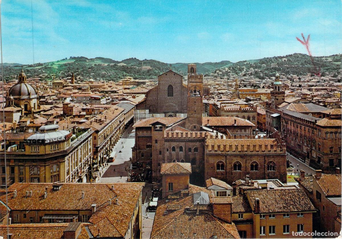 Postcards: Postal de Bolonia, Italia: Panor&aacute;mica del Centro Hist&oacute;rico