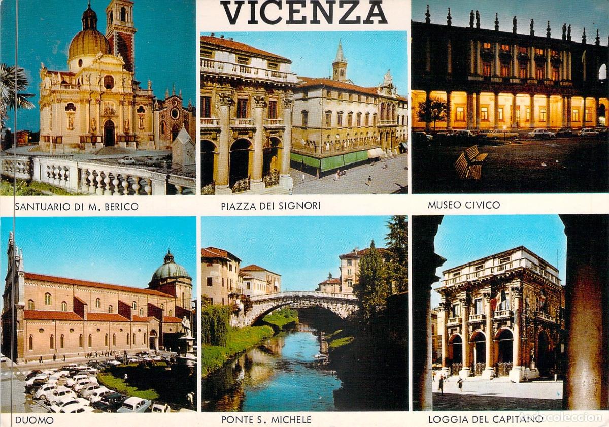 Postcards: Postal de Vicenza, Italia - Multivista de Monumentos Hist&oacute;ricos