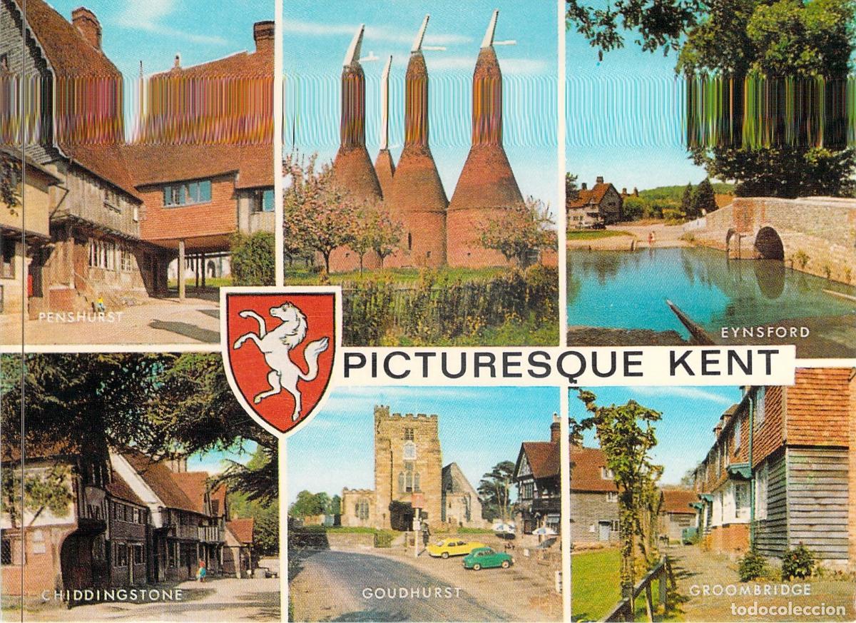 Postcards: Postal de Kent Inglaterra Vistas de Penshurst Goudhurst Eynsford