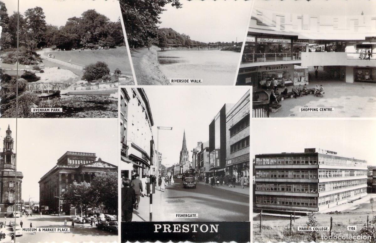 Postcards: Postal Multivista de la Ciudad de Preston, Lancashire