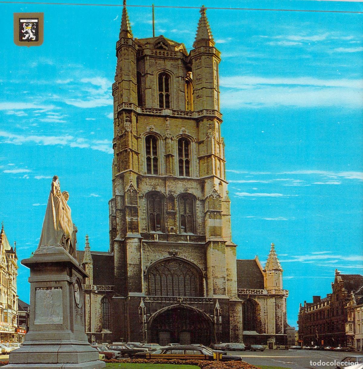 Postales: Postal de la Catedral de San Bav&oacute;n en Gante, B&eacute;lgica