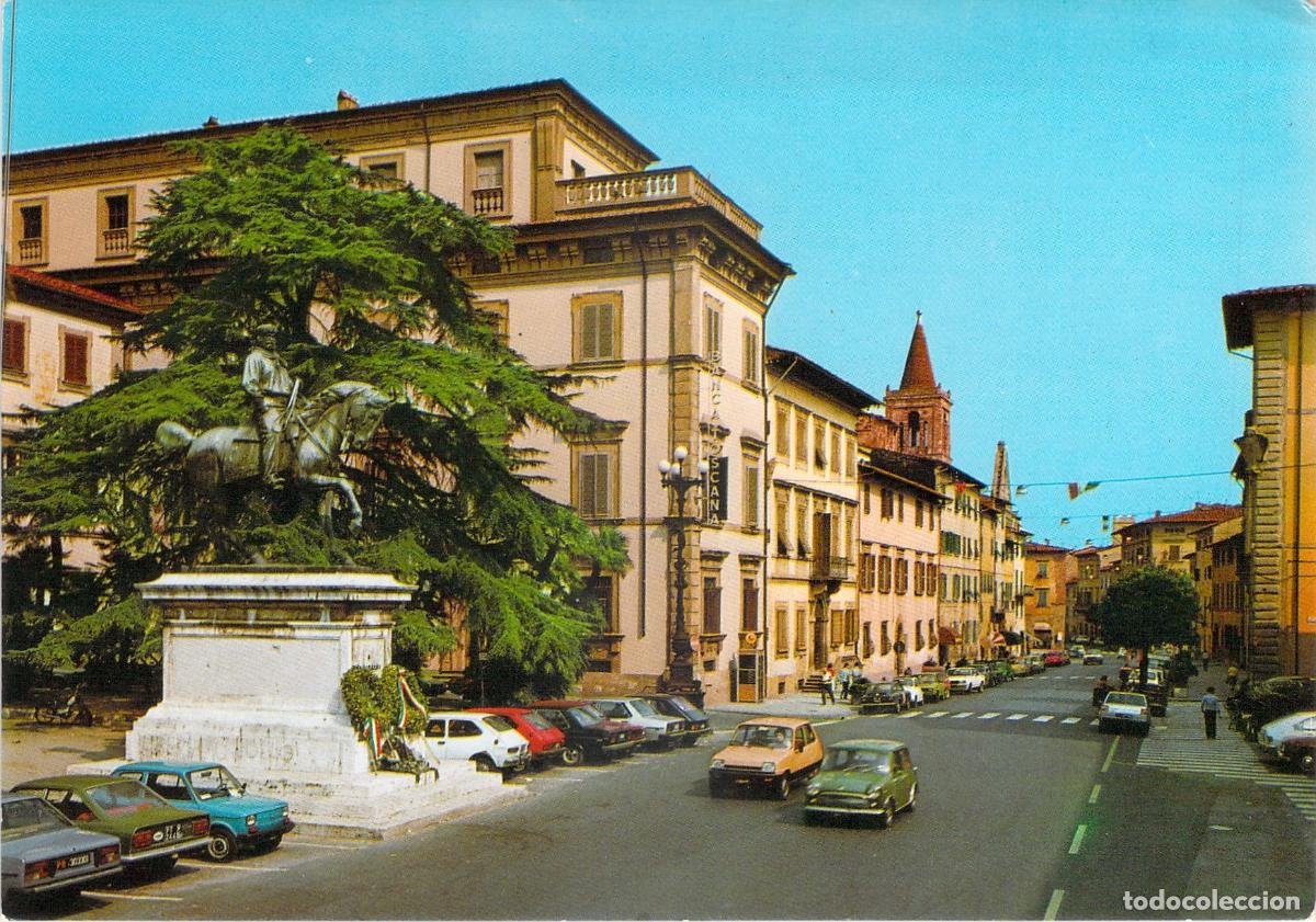 Postcards: Postal de Pistoia, Italia: Corso S. Fedi y Monumento a G. Garibaldi