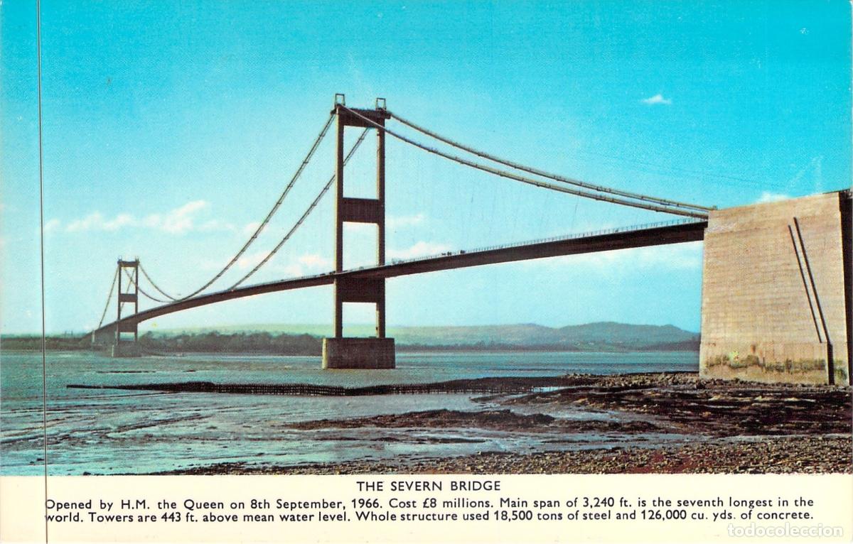 Postcards: Postal del Puente Severn, Conexi&oacute;n entre Inglaterra y Gales