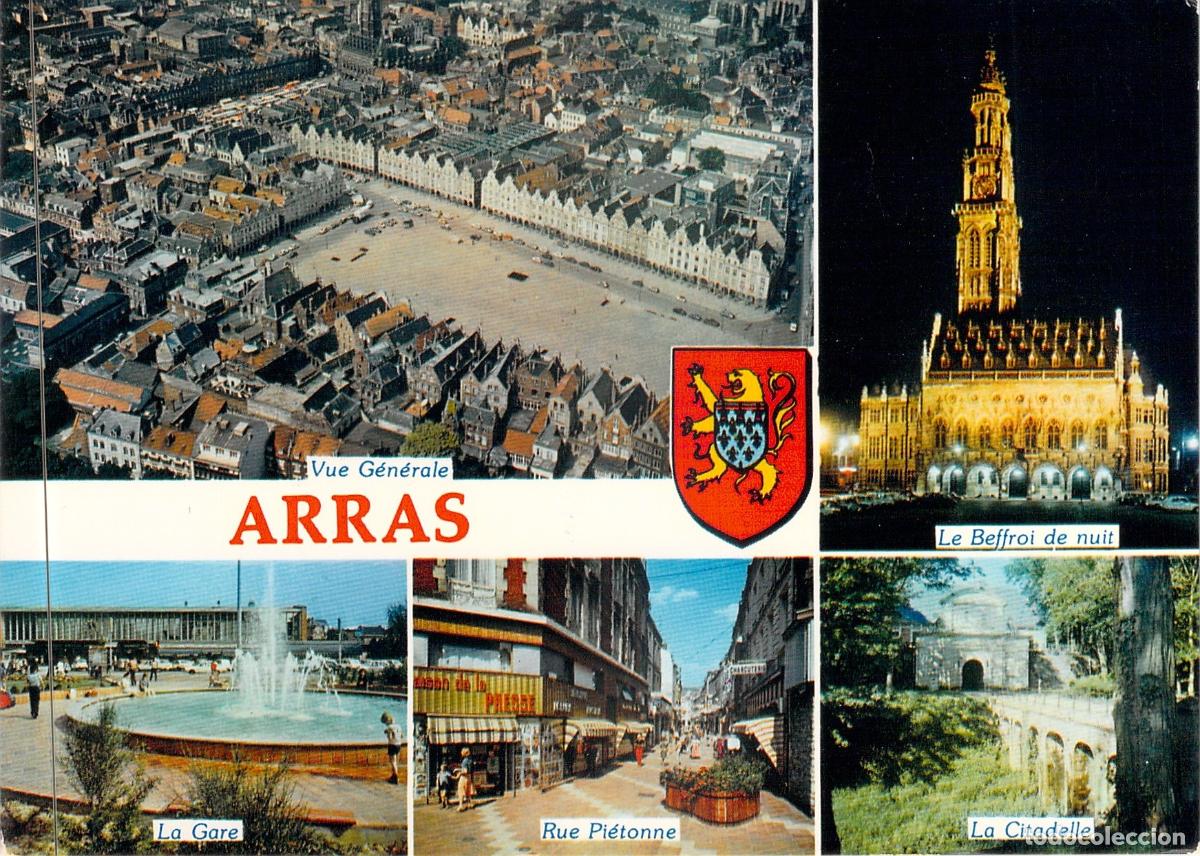 Postcards: Postal Multi-vista de Arras, Francia - Beffroi y Ciudadela
