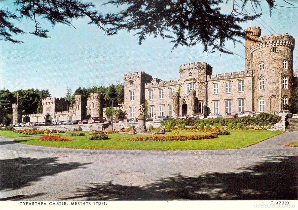 Cartoline: Postal del Castillo Cyfarthfa en Merthyr Tydfil, Gales