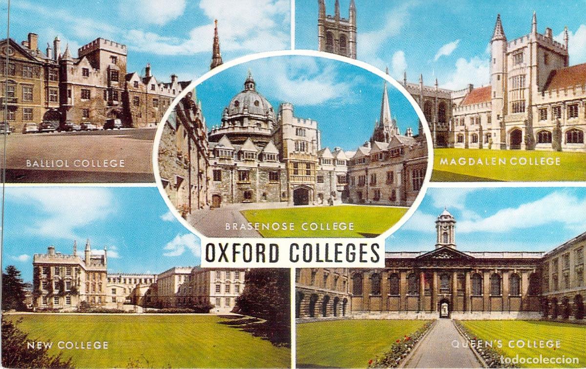 Postales: Postal Multi-vista de los Colegios de la Universidad de Oxford