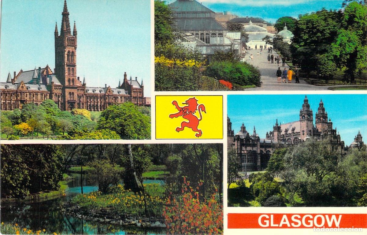 Postales: Postal de Glasgow Escocia con Vistas de la Universidad y Museos