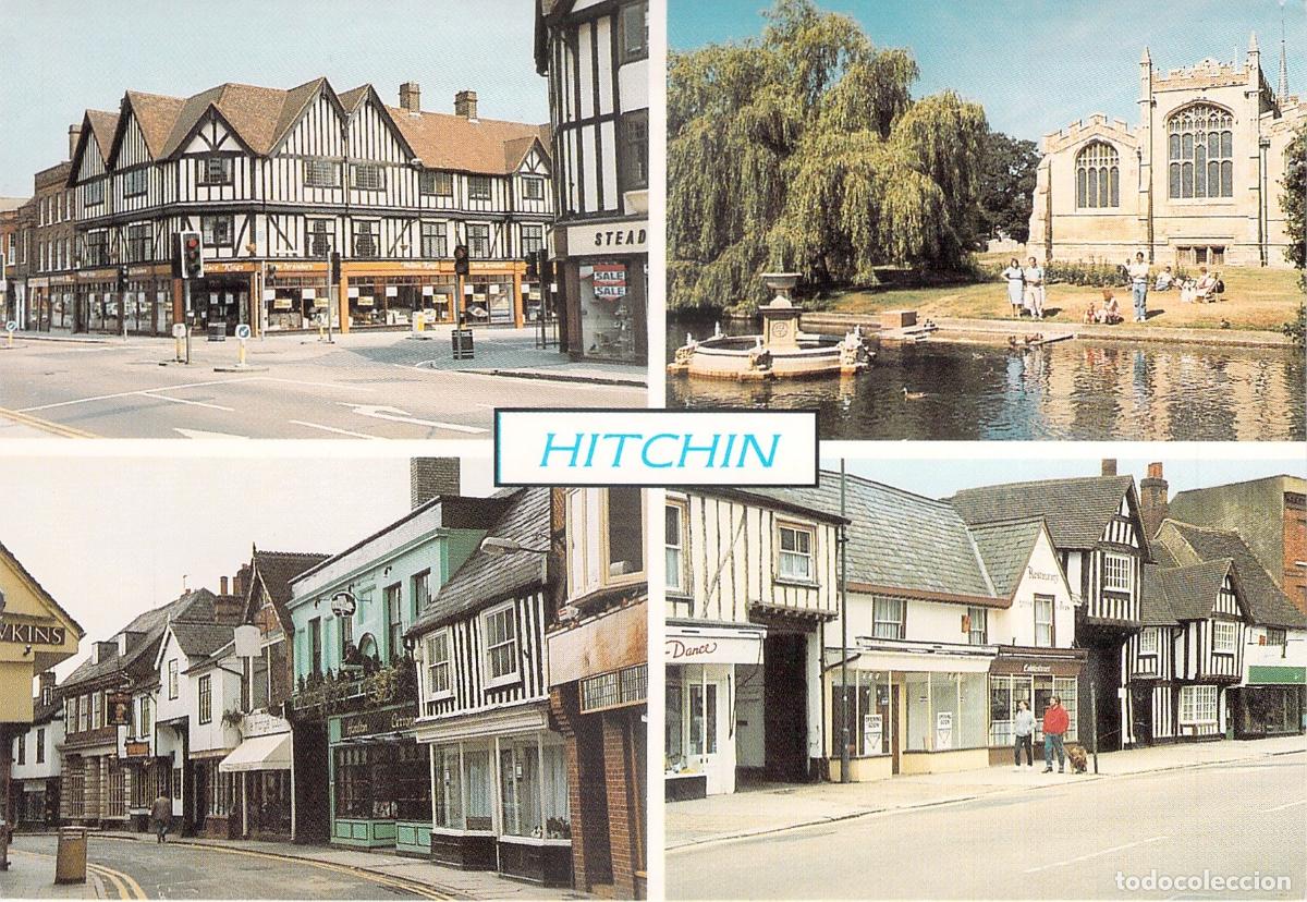 Postales: Postal de Hitchin, Hertfordshire - Cuatro Vistas de la Ciudad
