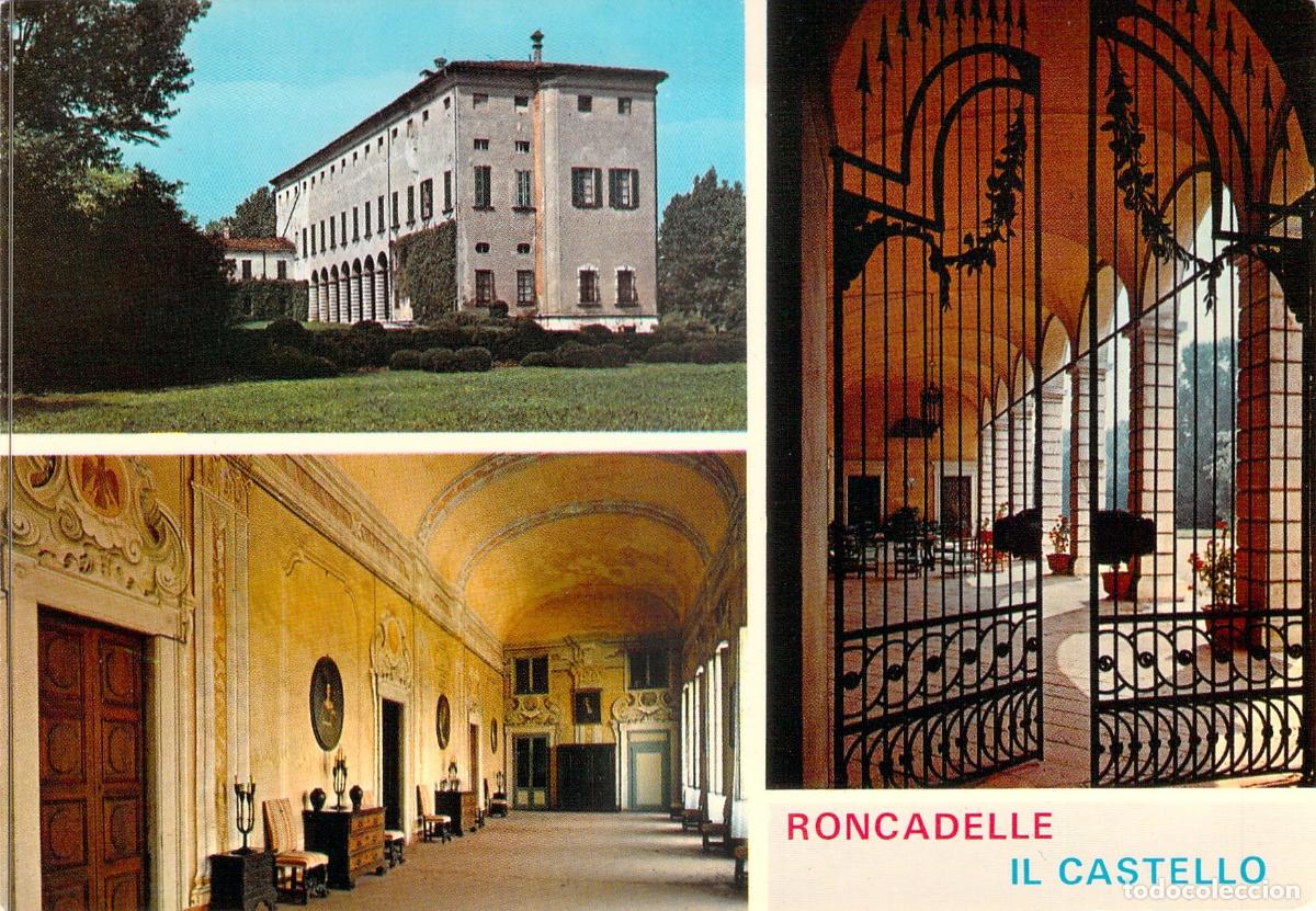 Postcards: Postal del Castillo de Roncadelle, Brescia, Italia - Multivista