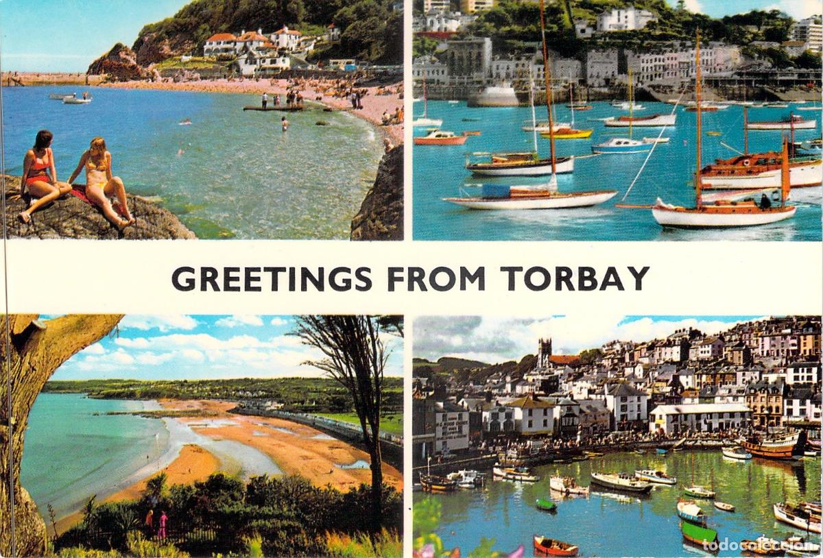 Cartes Postales: Postal de Vistas M&uacute;ltiples de Torbay Devon Inglaterra John Hinde