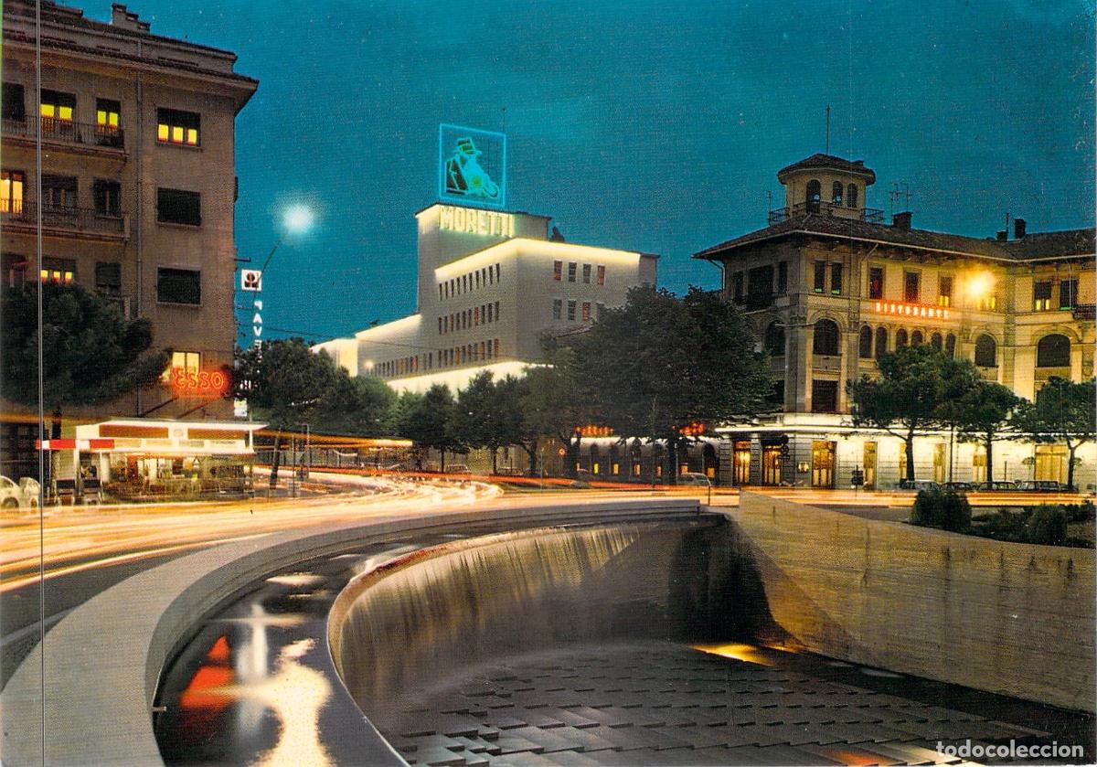 Postales: Postal Udine Italia Piazzale XXVI Luglio con Vista Nocturna