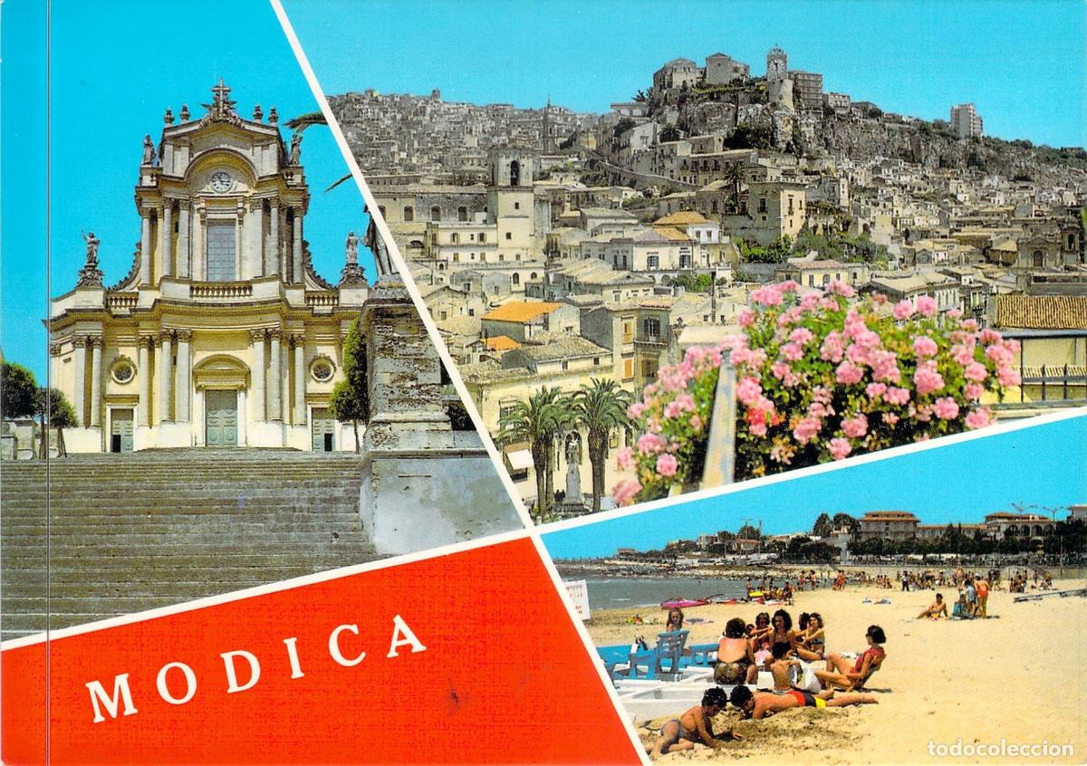 Postales: Postal de Modica, Sicilia - Vistas de la Ciudad y Playa