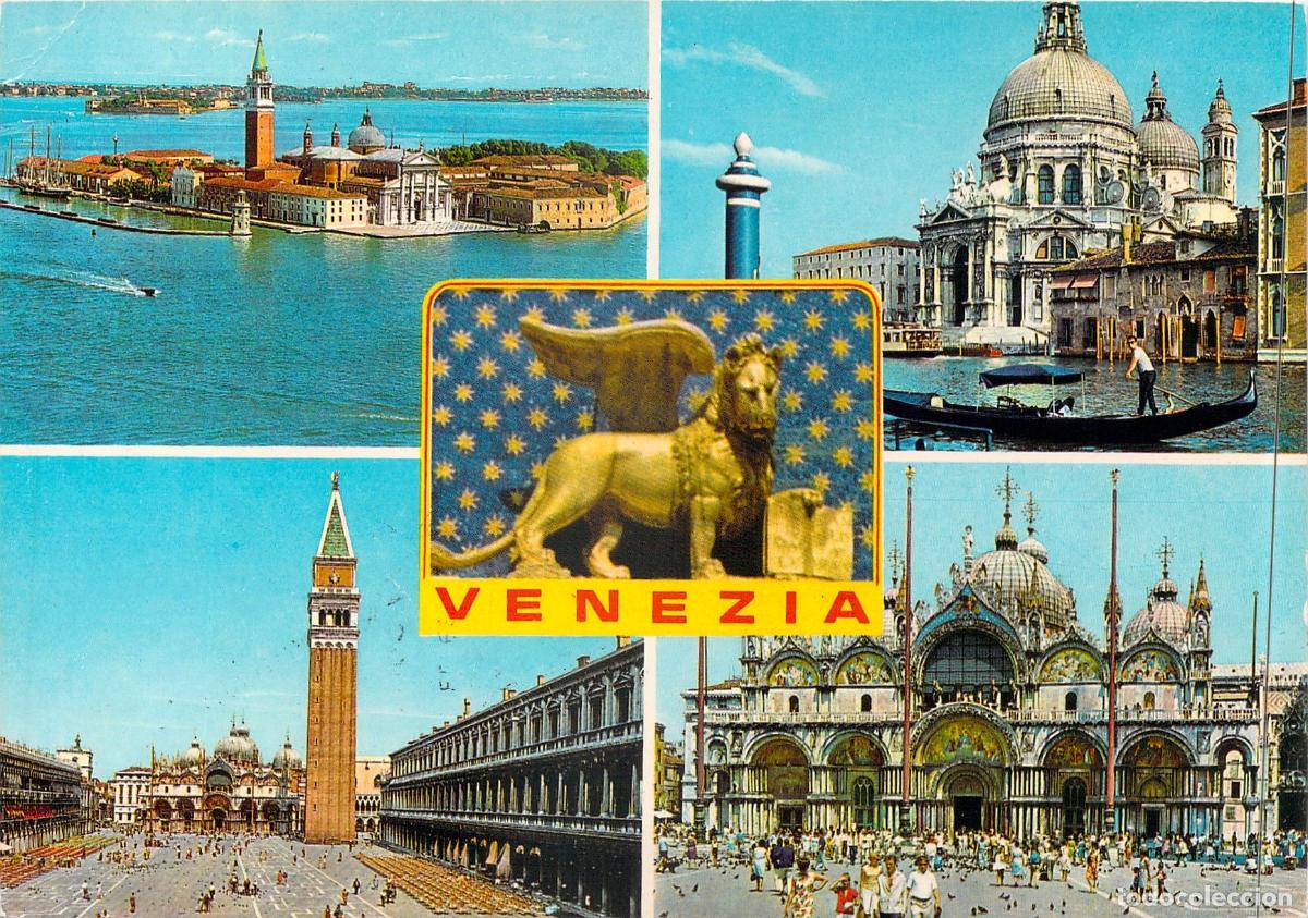 Postales: Postal Tur&iacute;stica Multi-vista de Venecia, Italia