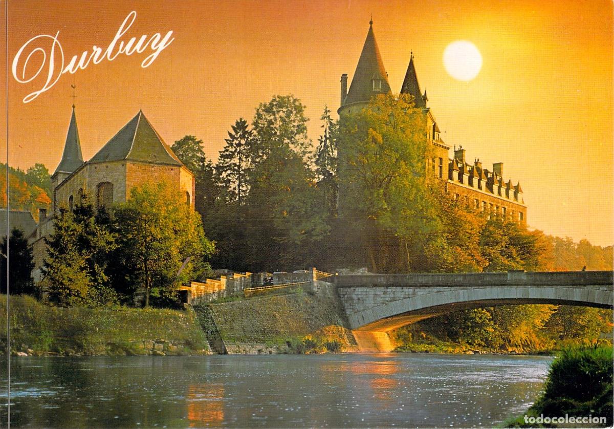 Postales: Tarjeta Postal de Durbuy, B&eacute;lgica - Castillo y R&iacute;o Ourthe