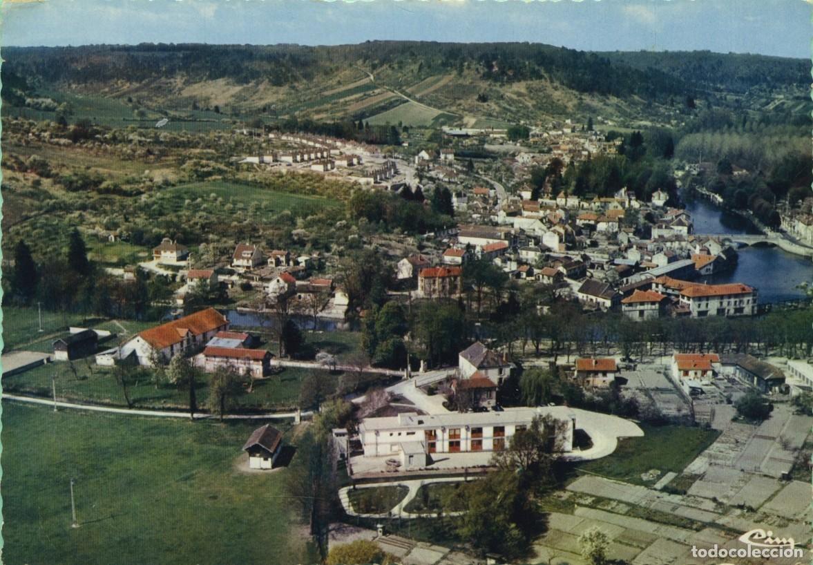 Postales: N&ordm; 10-BAR SUR AUBE et PROVERVILLE. France. Vue g&eacute;n&eacute;rale a&eacute;rienne. Escrita en 1970. ED. CIMCOLOR