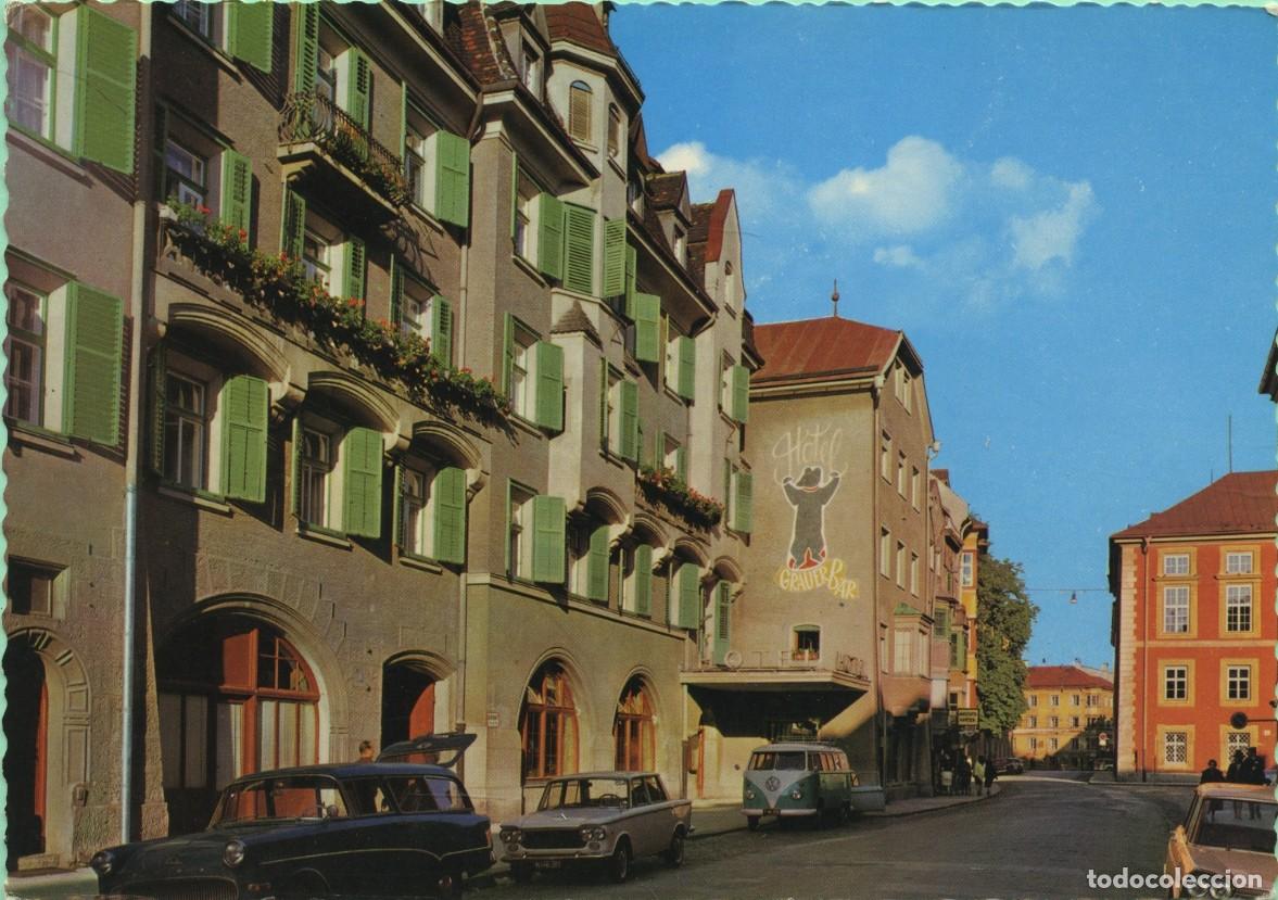Postales: N&ordm; 65-INNSBRUCK. Austria. Ciudad Ol&iacute;mpica. Hotel Grauer B&auml;r. Sin circular. ED. VIKTOR HOLY AND SON
