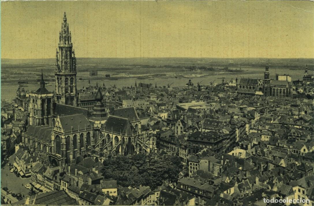Postales: ANVERS. Belgium. Panorama et vue sur la Cath&eacute;drale. Sin circular. ED. BEST