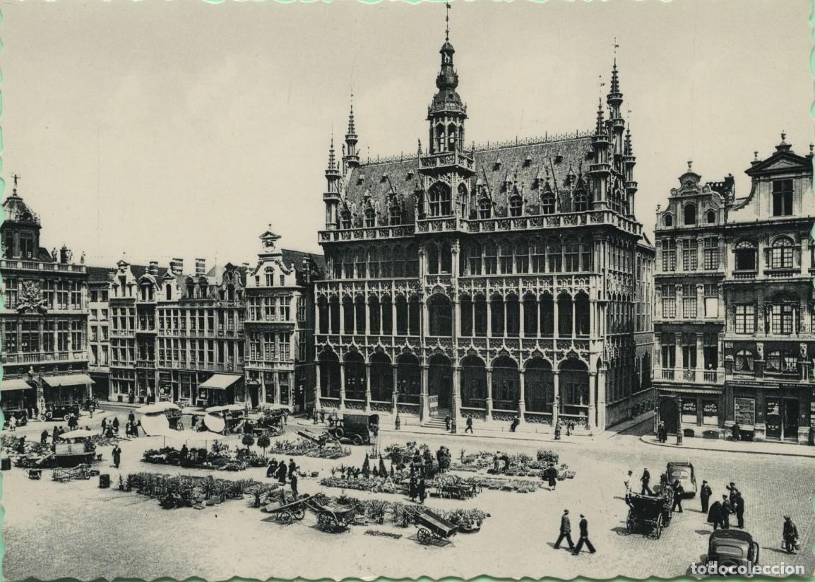 Postales: BRUXELLES. B&eacute;lgica. Grand Plade. Maison du Rol. Sin circular. ED. THILL