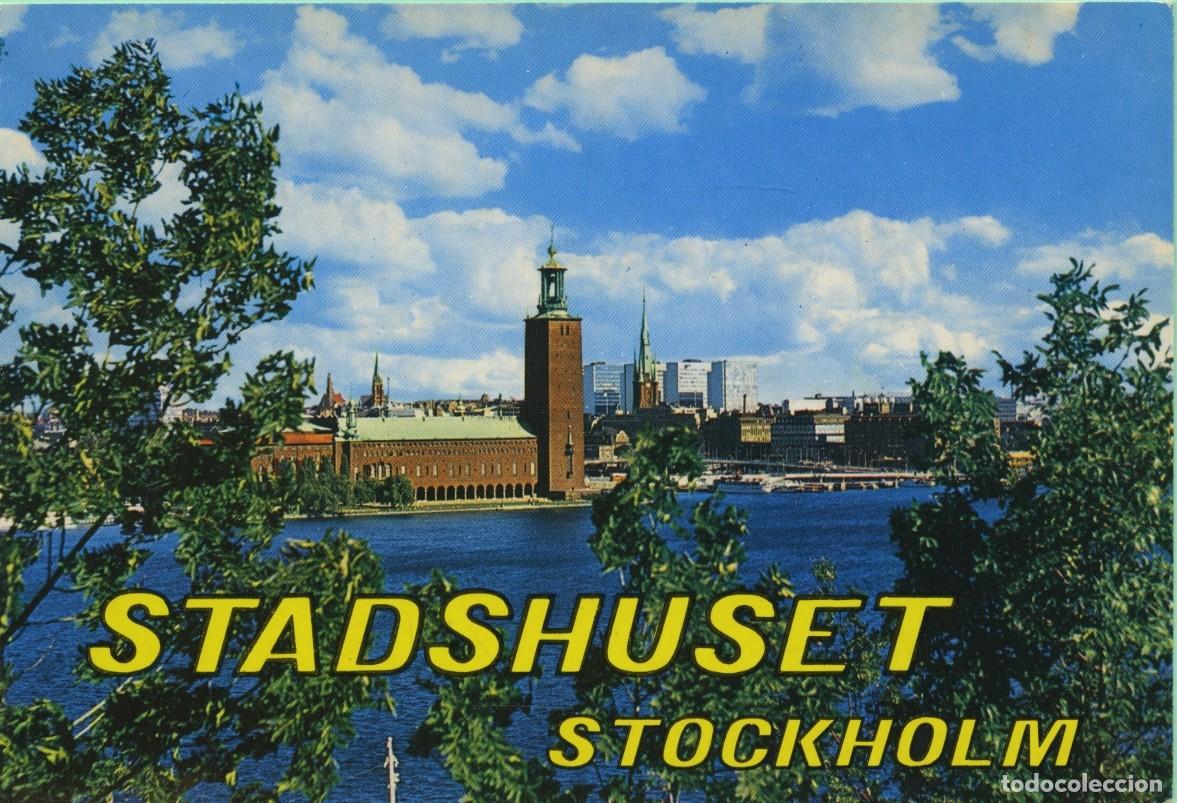Postales: N&ordm; S. 11-ESTOCOLMO. Suecia. Ayuntamiento visto desde el sur, con H&ouml;torgs-City. Sin circular. ED. SA