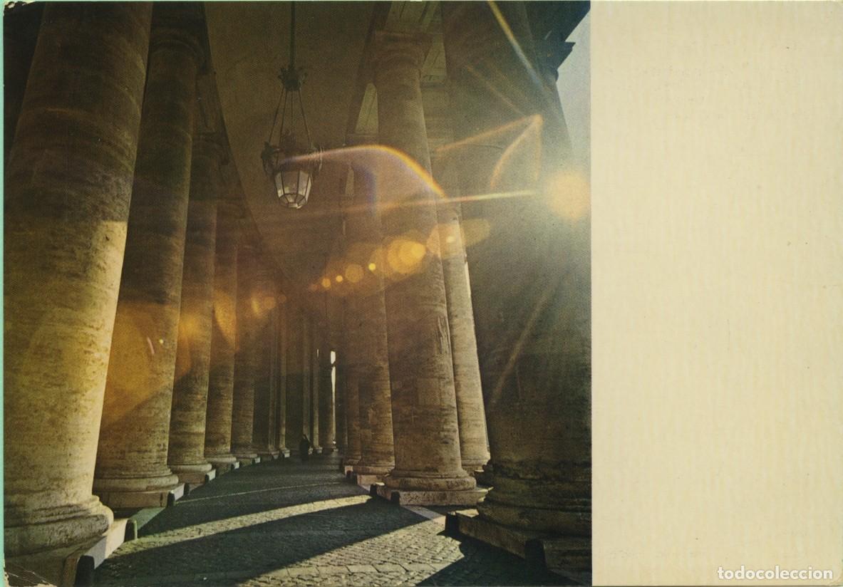 Postales: CITTA DEL VATICANO. Piazza S. Pietro-Colonnato con sole. Sin circular. EDIZIONE MONUMENTI MUSEI E GA