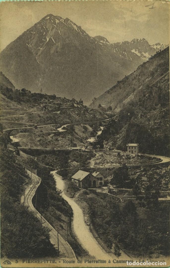 Postales: N&ordm; 5-PIERREFITTE. France. Route de Pierrefitte &agrave; Cauterets. Le Lima&ccedil;on. Sin circular. ED. C. ALS. DE