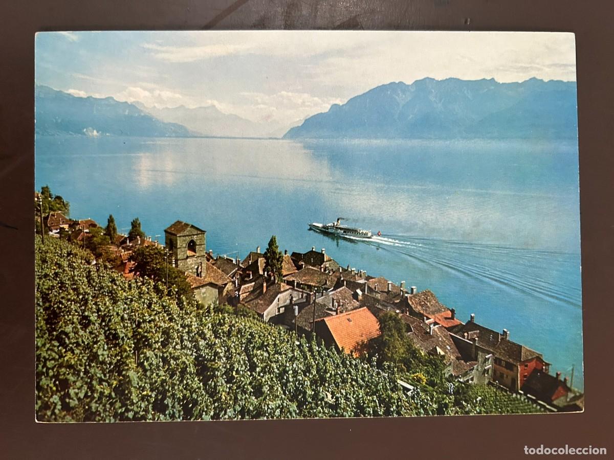 Postcards: POSTAL LAC L&Eacute;MAN - SAINT-SAPHORIN VIGNOBLE DE LAVAUX - SUIZA - SWITZERLAND - VINTAGE - SIN CIRCULAR