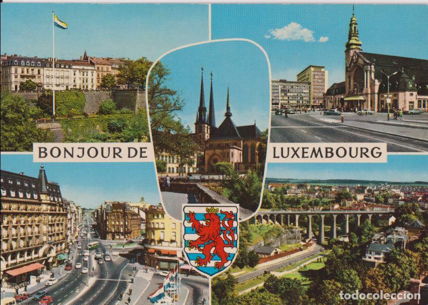 Postales: LUXEMBURGO, BOUNJOUR, VISTAS DE LA CIUDAD - KR&Uuml;GER 1090/10 - ESCRITA