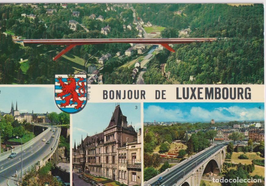 Postales: LUXEMBURGO, BONJOUR, PUENTE ADOLPHE - PAUL KRAUS - S/C