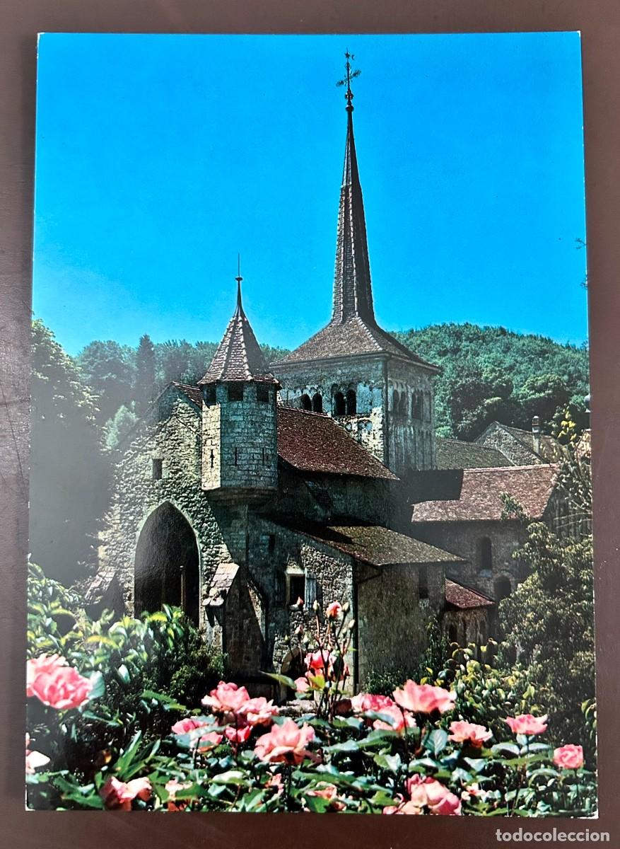 Postales: POSTAL ABBAYE ROMAINM&Ocirc;TIER - SUIZA - SWITZERLAND - VINTAGE - SIN CIRCULAR
