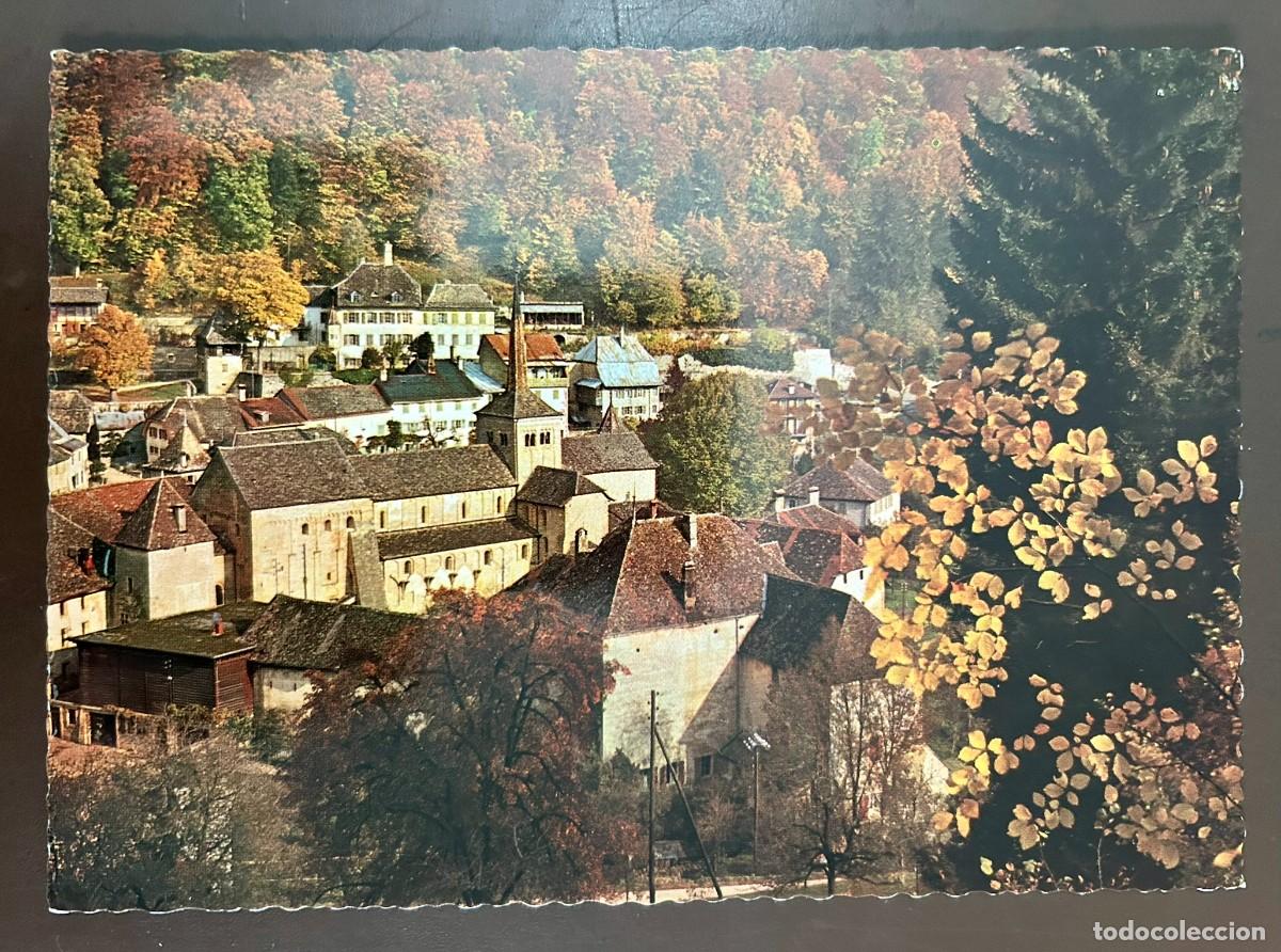 Postales: POSTAL ABBAYE ROMAINM&Ocirc;TIER - c. 1960 - SUIZA - SWITZERLAND - VINTAGE - SIN CIRCULAR