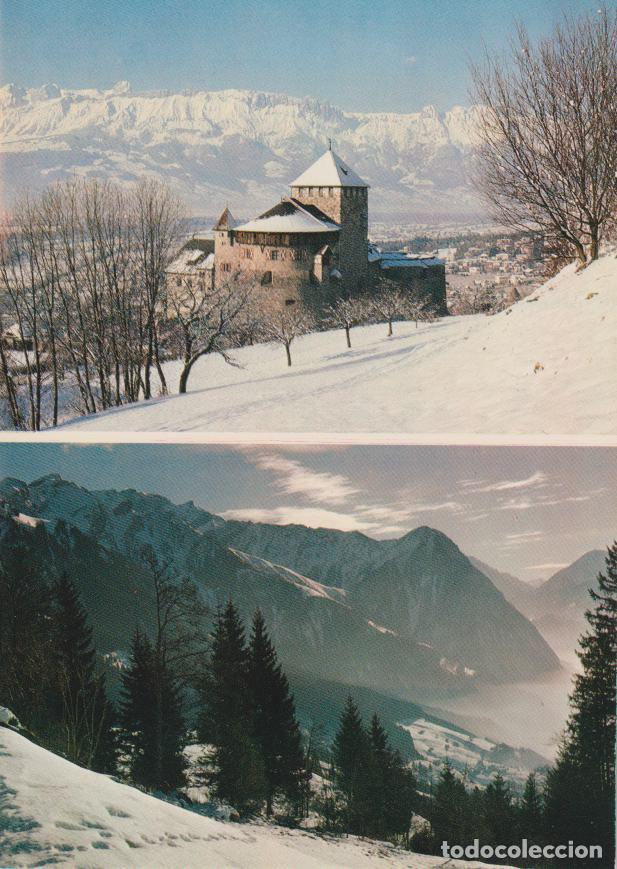 Postales: LIECHTENSTEIN, CASTILLO DE VADUZ, VISTA DESDE GAFLEI &ndash; ED.HUBERT GASSNER N&ordm;213 &ndash; S/C