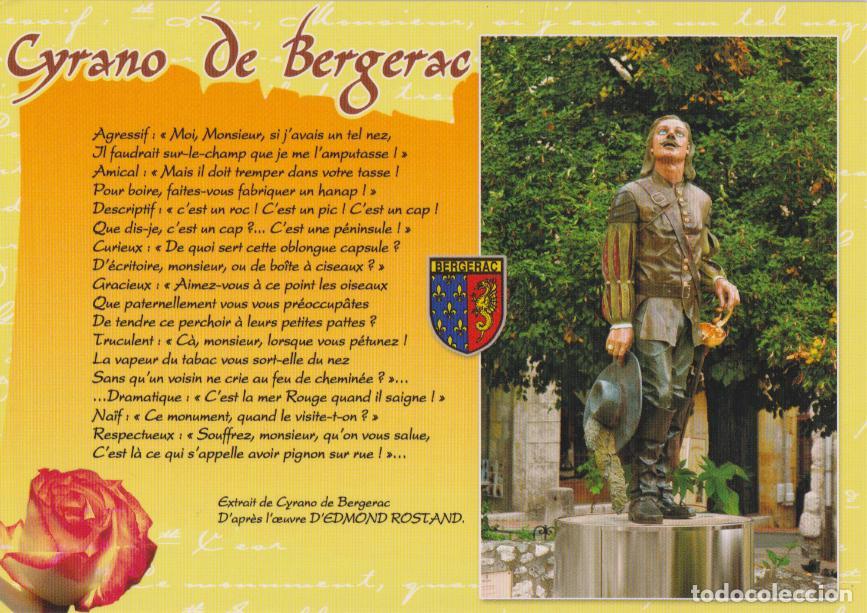 Postales: FRANCIA, BERGERAC (DORDOGNE) CYRANO DE BERGERAC - S.A.S. APA-POUX - S/C