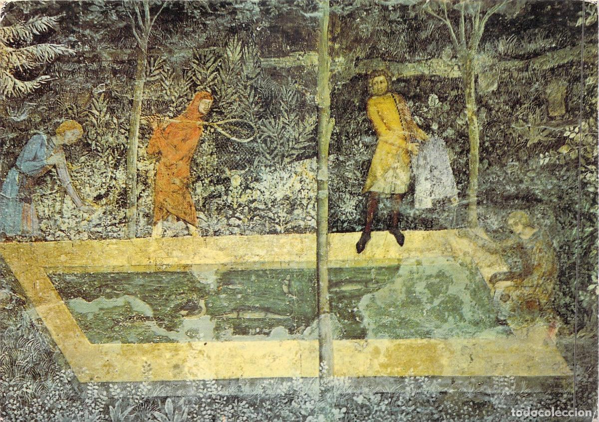 Postales: Postal Palacio de los Papas Avi&ntilde;&oacute;n Fresco de la Pesca Matteo Giovanetti