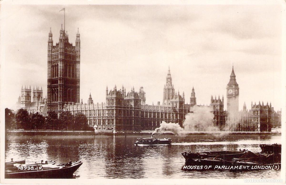 Postales: Postal de las Casas del Parlamento y el Big Ben en Londres