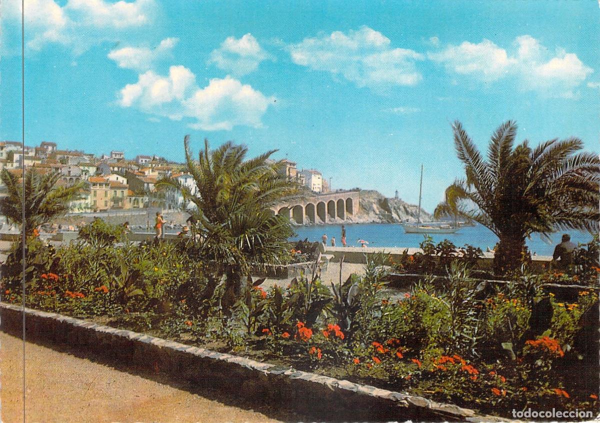Postales: Postal de Banyuls-sur-Mer: Paseo Mar&iacute;timo y Cap d'Oune