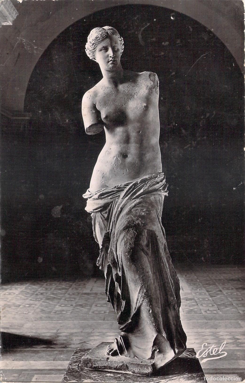 Postales: Postal Museo del Louvre, Escultura Venus de Milo, Par&iacute;s, Francia