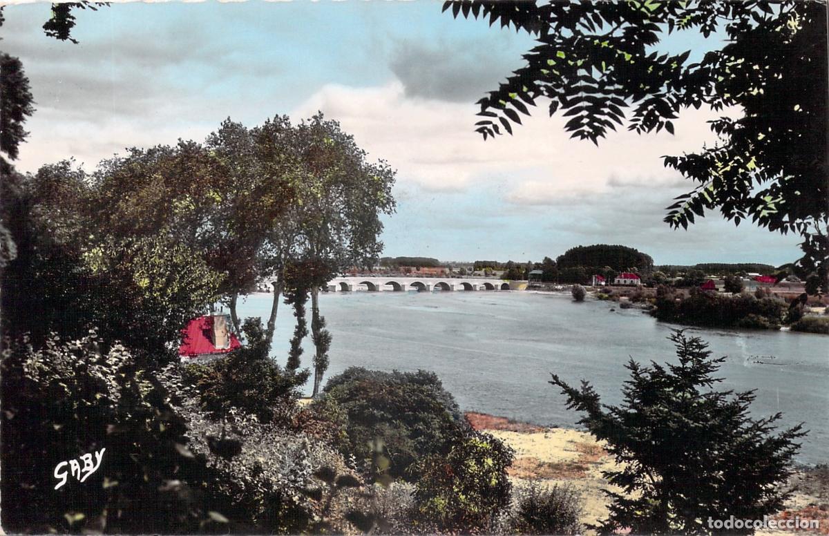 Cartes Postales: Postal de Beaugency: Vista del R&iacute;o Loira y el Puente Hist&oacute;rico