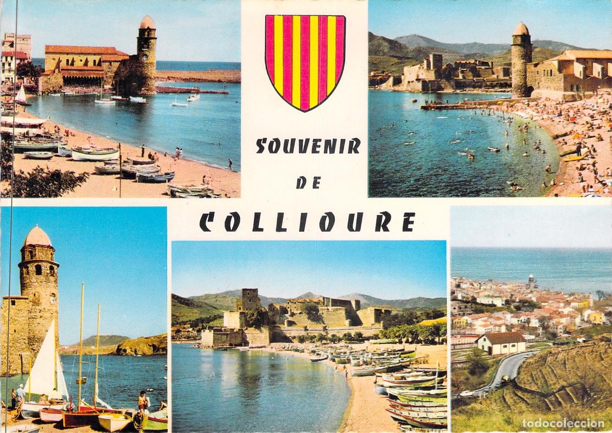 Postales: Postal de Collioure, Francia - Vistas de la Costa Bermeja y el Puerto