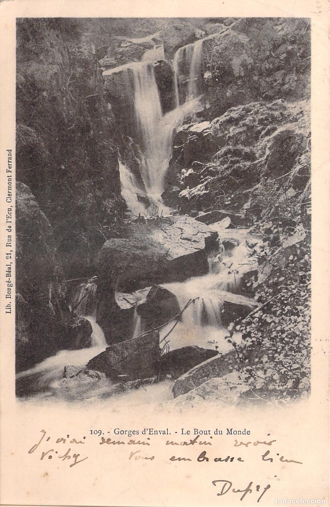 Cartes Postales: Tarjeta Postal Gorges d'Enval Le Bout du Monde Cascada Francia