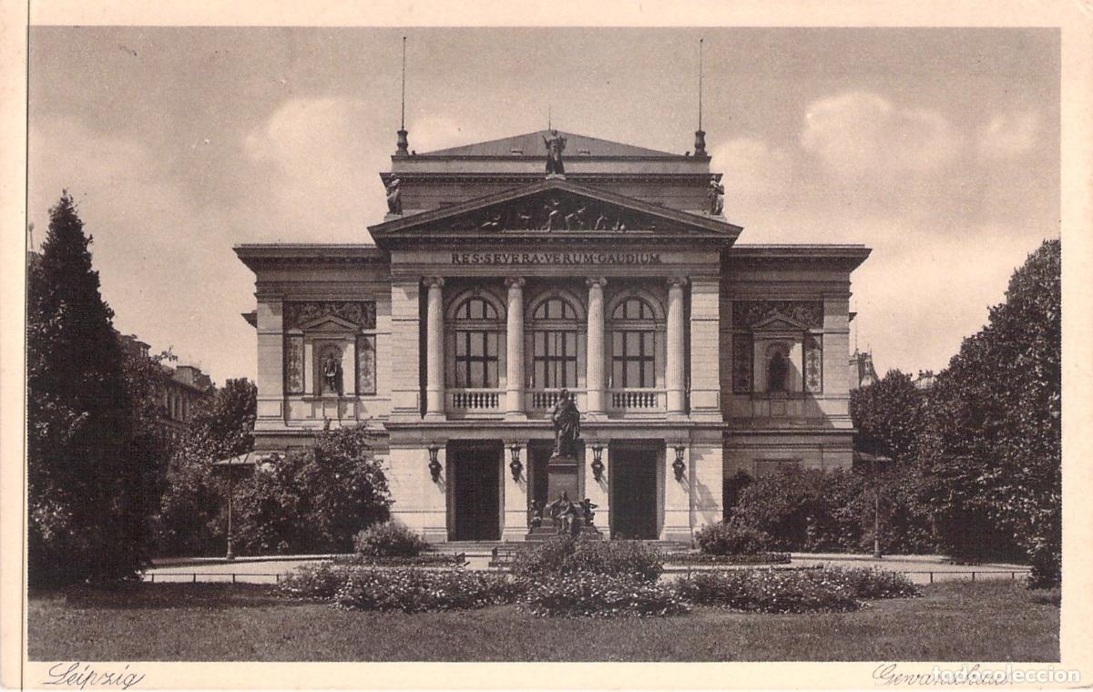 Postales: Tarjeta Postal Leipzig Gewandhaus Sala de Conciertos Alemania