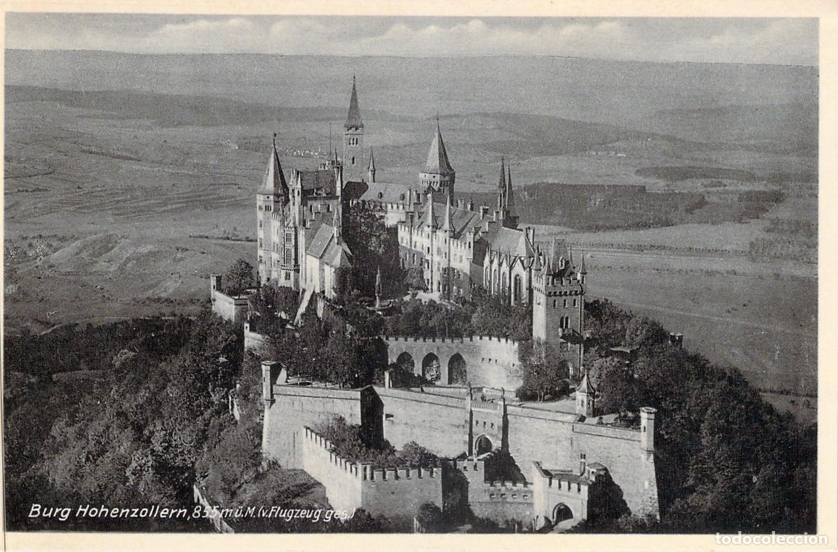Postales: Postal del Castillo de Hohenzollern en Alemania Vista A&eacute;rea