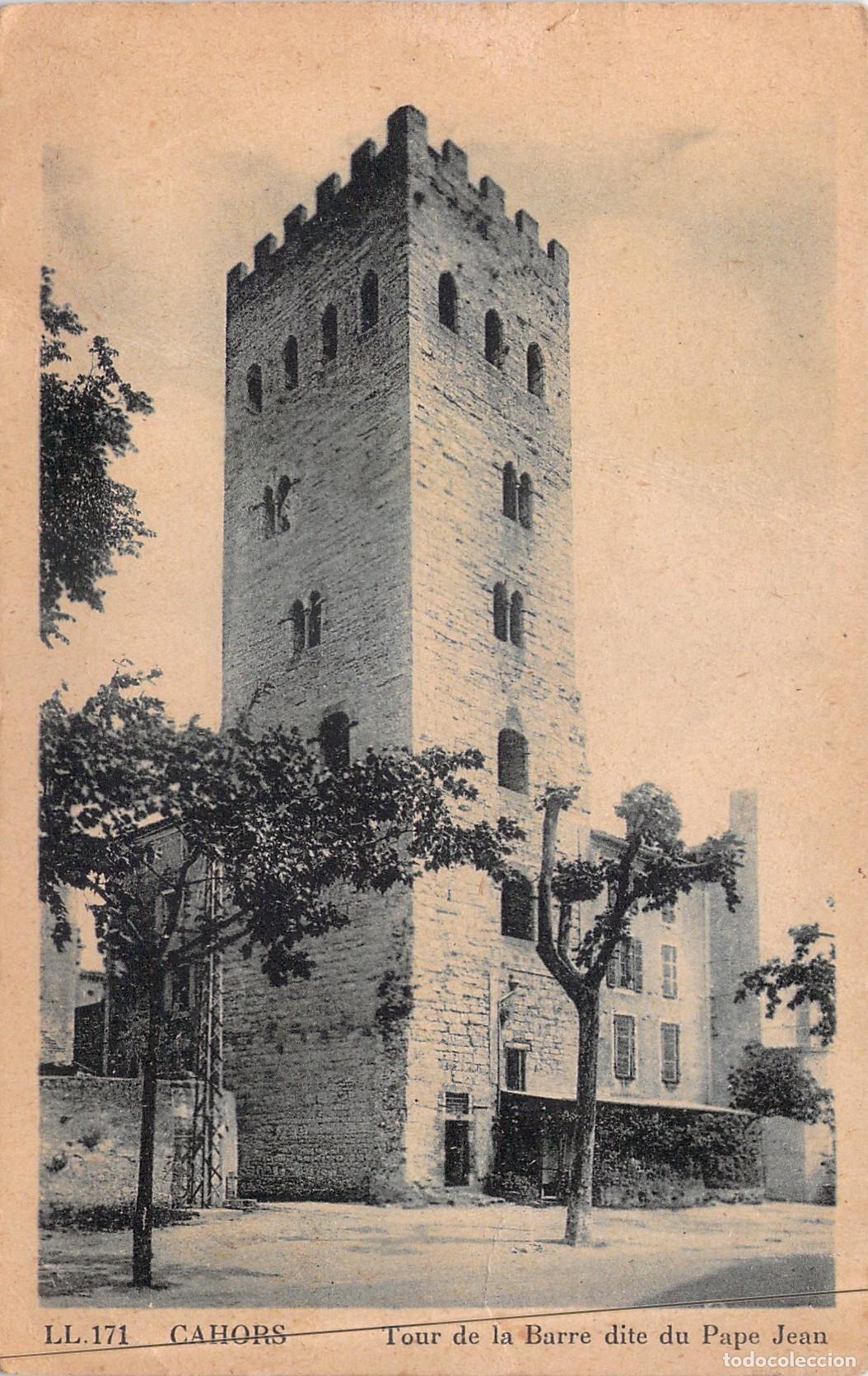 Postales: Postal de la Tour de la Barre en Cahors, Francia