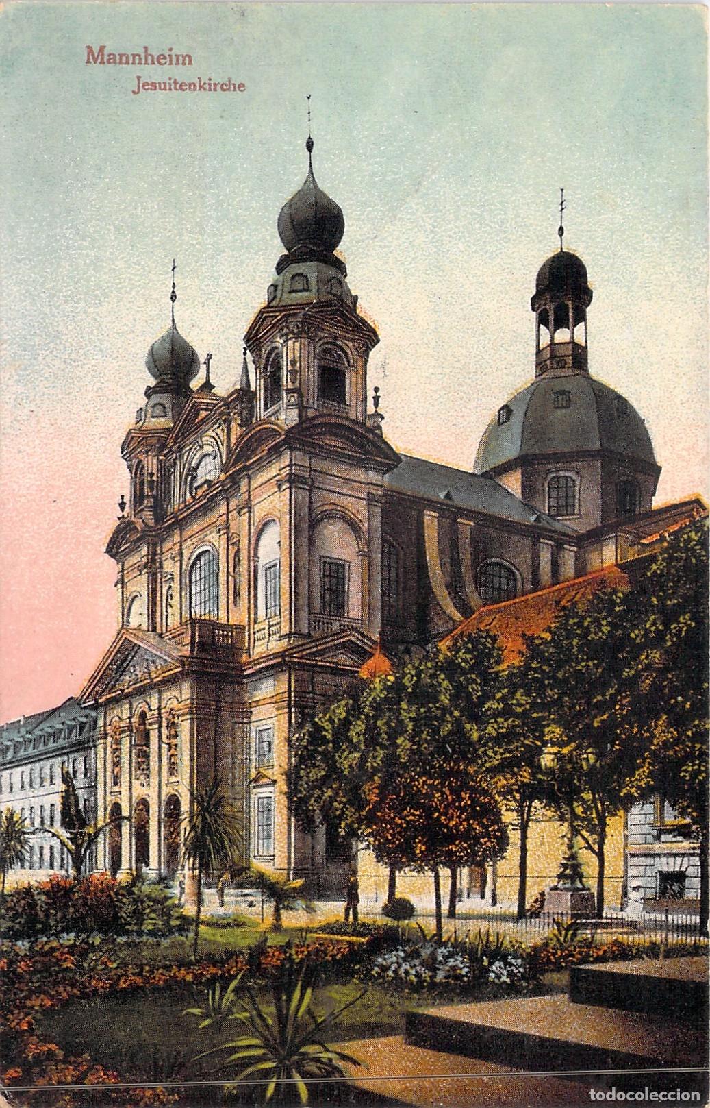 Postales: Postal de la Iglesia de los Jesuitas (Jesuitenkirche) en Mannheim, Alemania