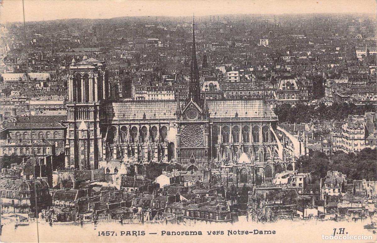 Postales: Postal de Par&iacute;s: Panorama de la Catedral de Notre-Dame