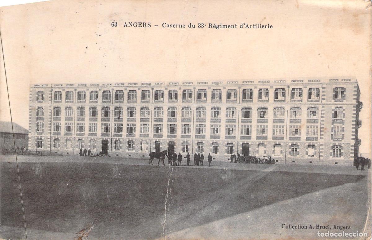 Postales: Tarjeta Postal Caserna del 33&ordm; Regimiento de Artiller&iacute;a en Angers